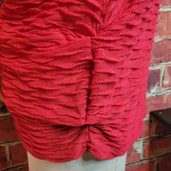 Red Gauze Shirt - Picture 2 of 6